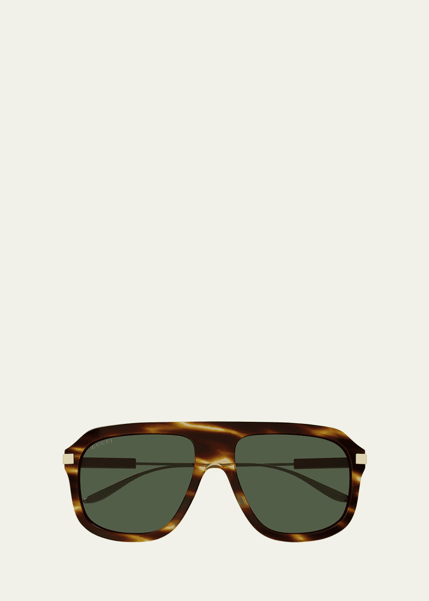Gucci Men's GG Acetate Aviator Sunglasses