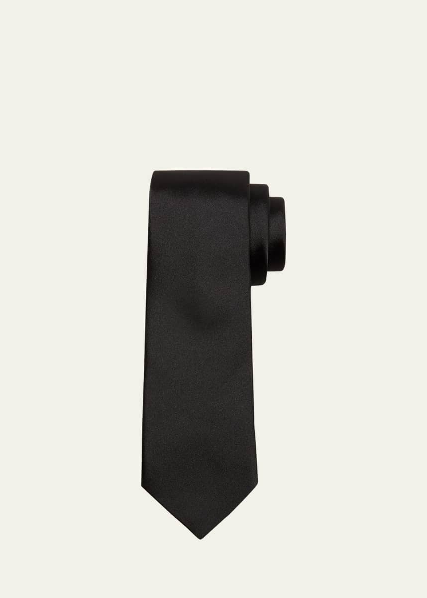 Ferragamo Men's Solid Silk Tie