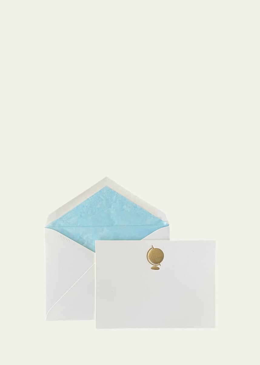 Martin Frampton Globe Stationery Set, 12 Cards & Envelopes