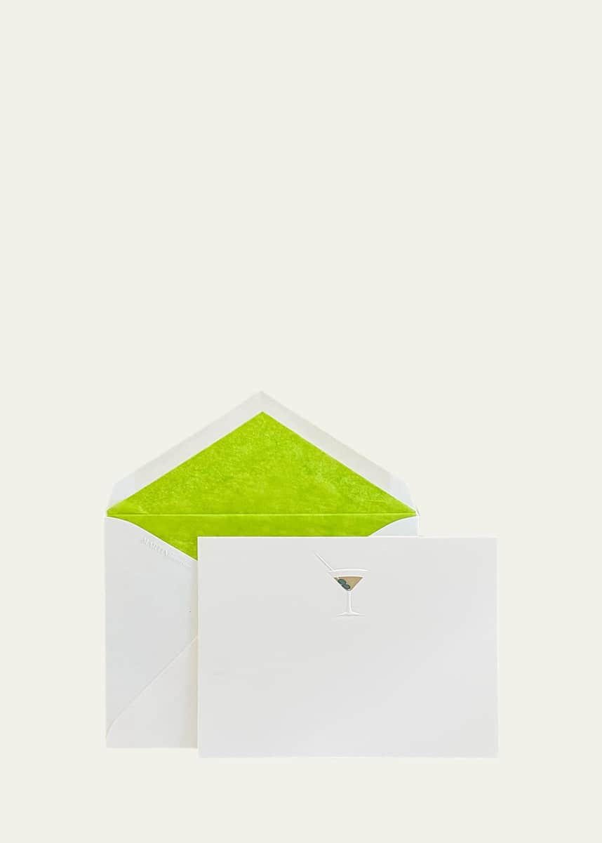 Martin Frampton Martini Stationery Set, 12 Cards & Envelopes