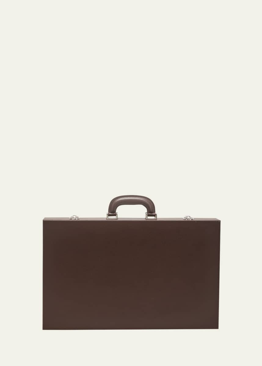 Renzo Romagnoli Large Backgammon with Handles - Dark Brown Dollaro