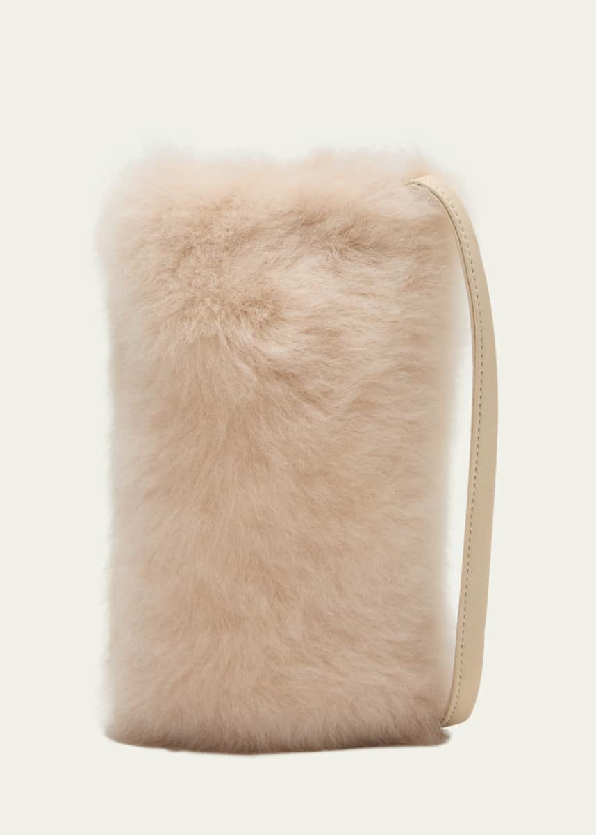 Loro Piana Extra Pocket L19 Faux Fur Pouch for Women