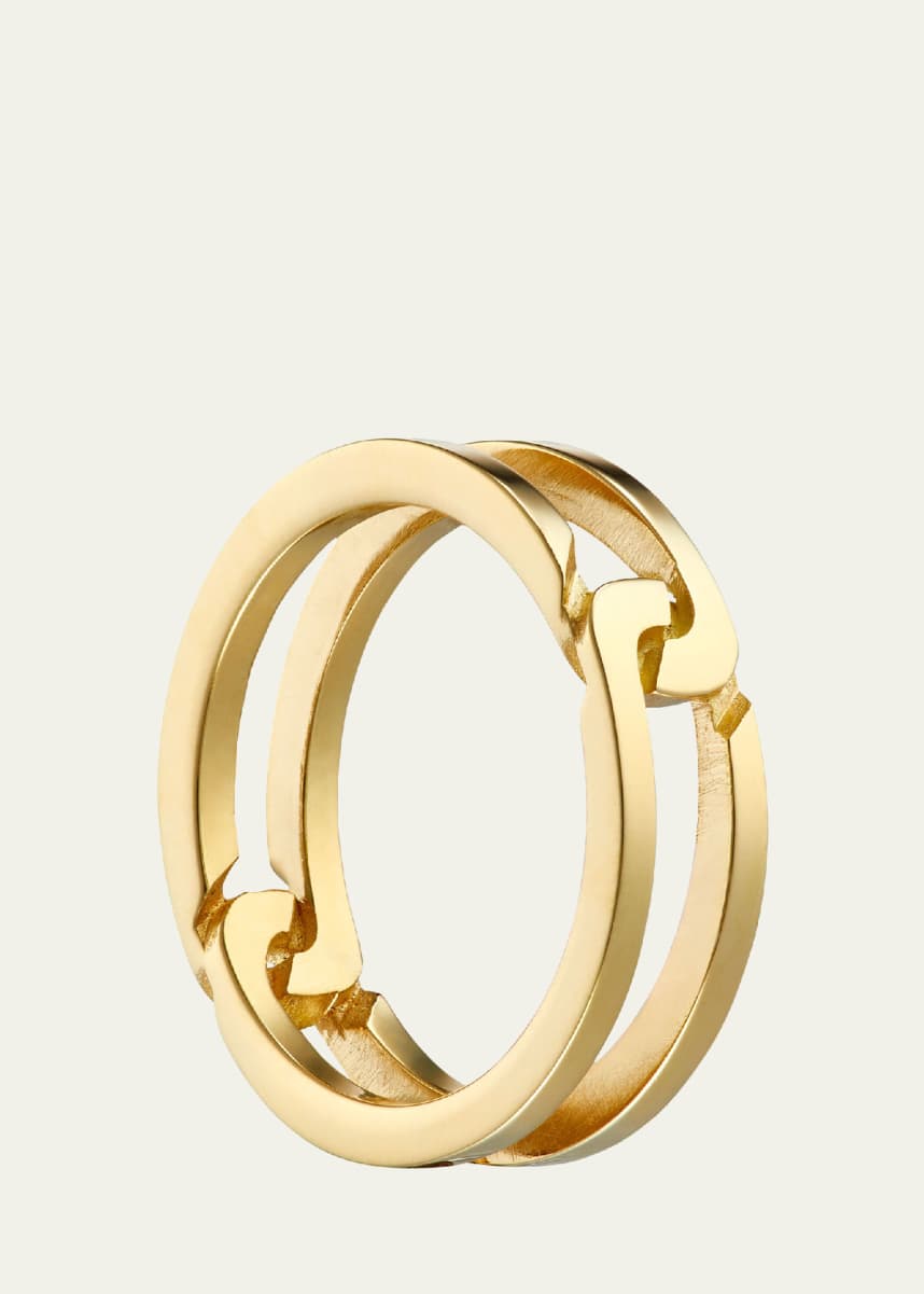 KINRADEN Men's Breeze Recycled 18K Gold Ring