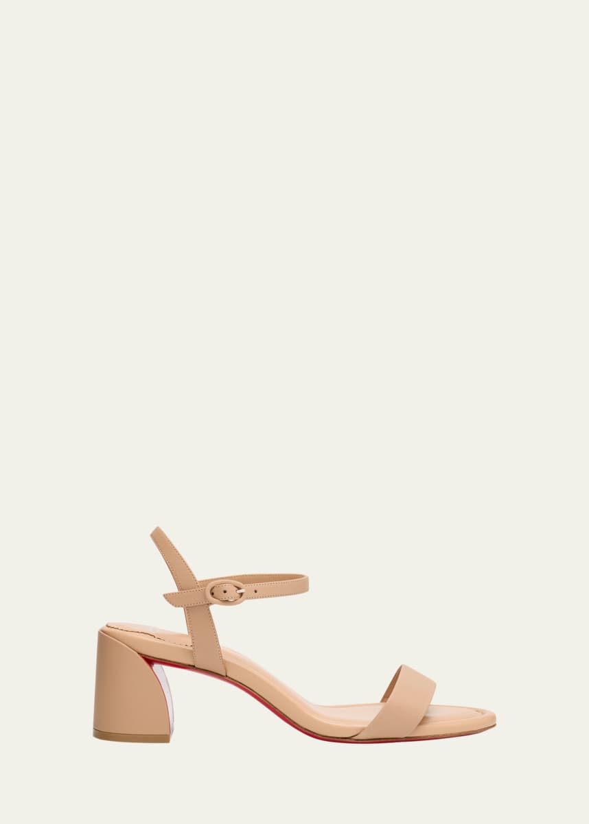 Christian Louboutin Miss Jane Red Sole Ankle-Strap Sandals