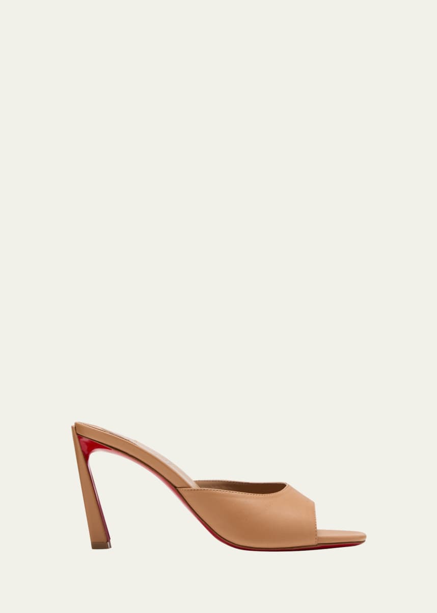 Christian Louboutin Condora Leather Red Sole Mule Sandals