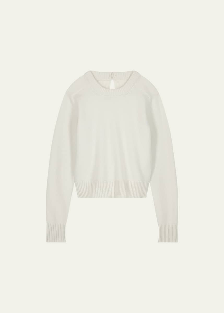 SHANG XIA Open-Back Wool Cashmere Sweater
