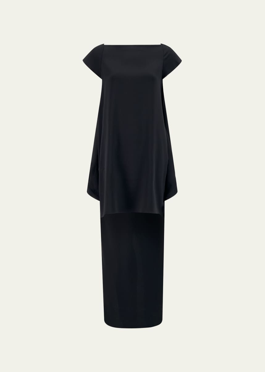 SHANG XIA Foldover High-Low Dress