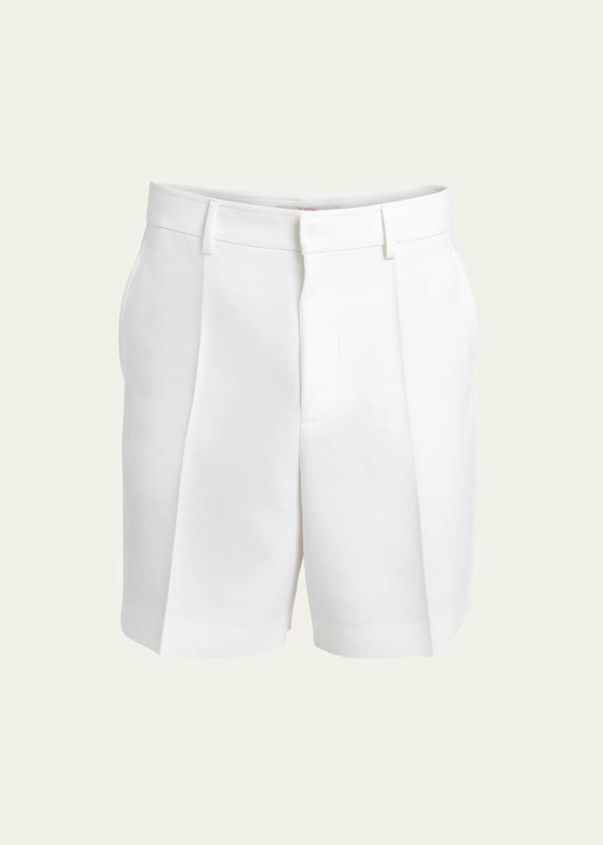 Valentino Garavani Men's Wool-Silk Bermuda Shorts