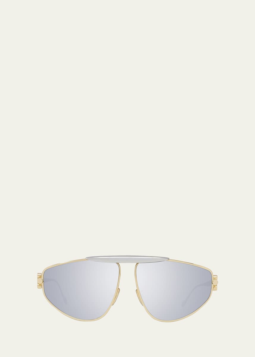 Loewe Anagram Metal Alloy Aviator Sunglasses