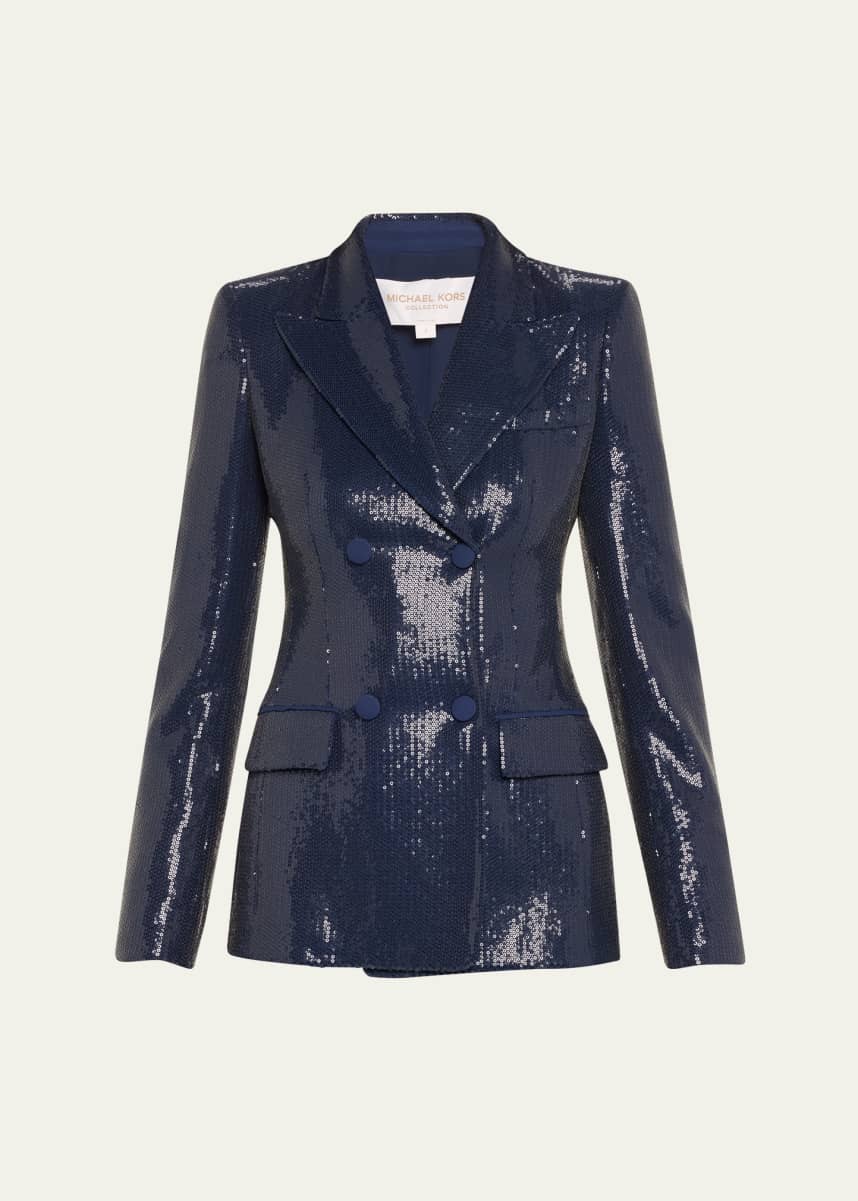 Michael Kors Collection Sequined Lapel Jacket