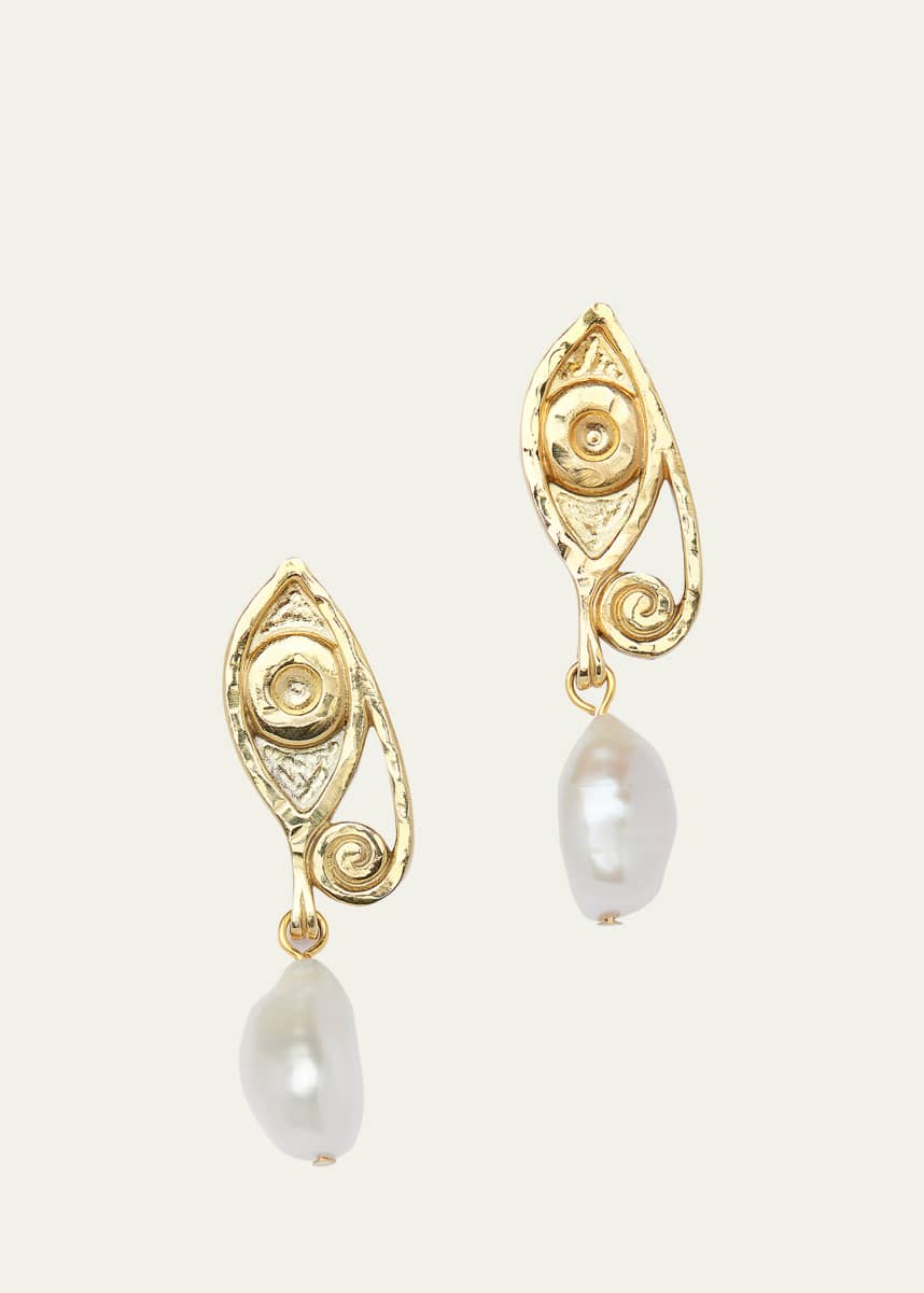 Deux Lions Jewelry 14K Gold Ayla Pearl Earrings