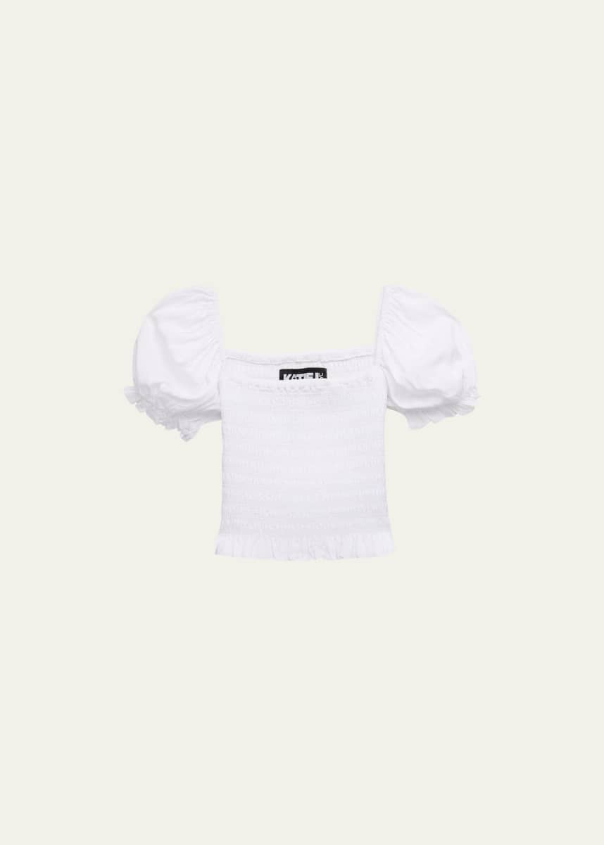KatieJ NYC Girl's Marlee Smocked Top, Size S-XL