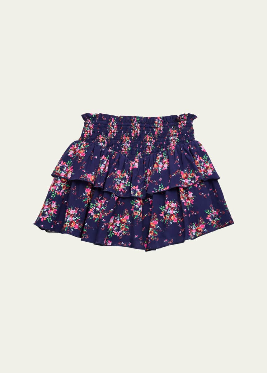 KatieJ NYC Girl's Brooke Smocked Skirt, Size S-XL