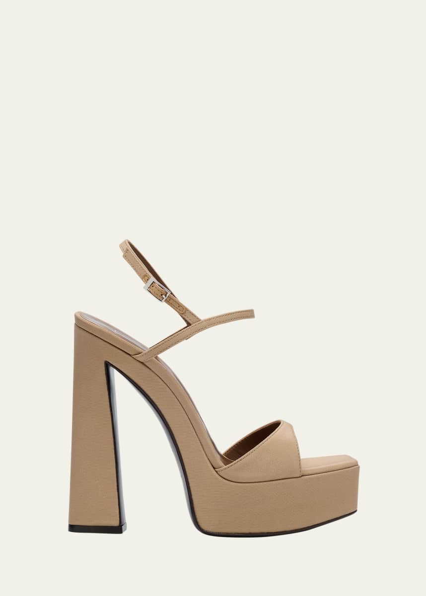 Giuseppe Zanotti Patent Ankle-Strap Platform Sandals