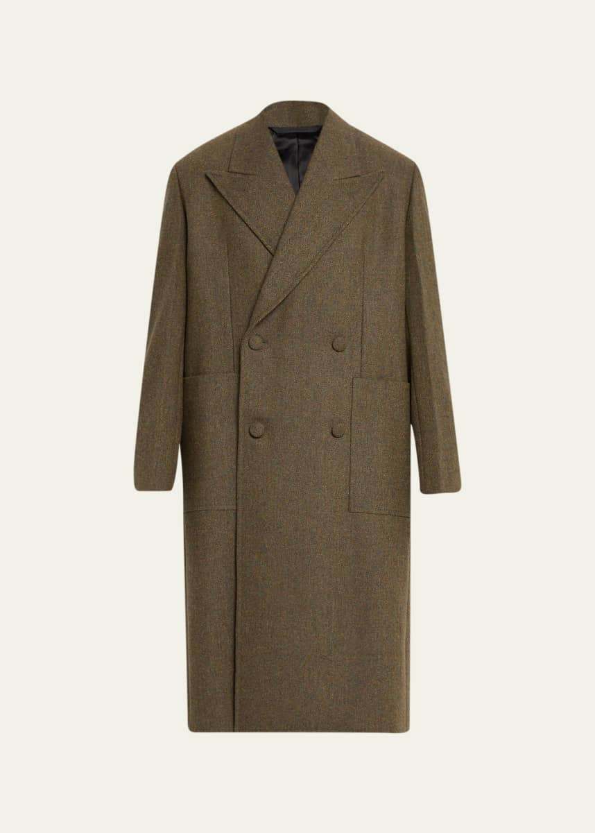 Givenchy Oversized Double-Breasted Wool Coat