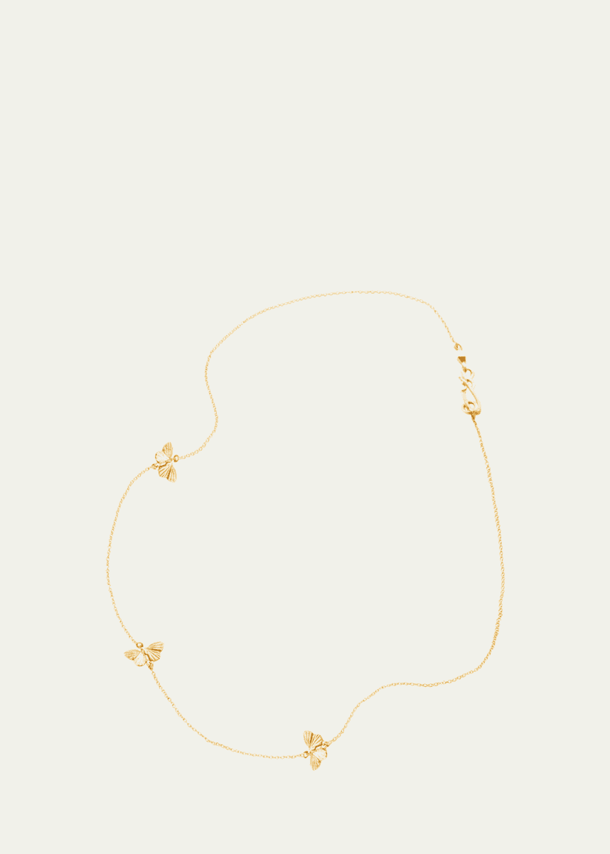 James Banks 18K Yellow Gold 3 Migration Station Necklace
