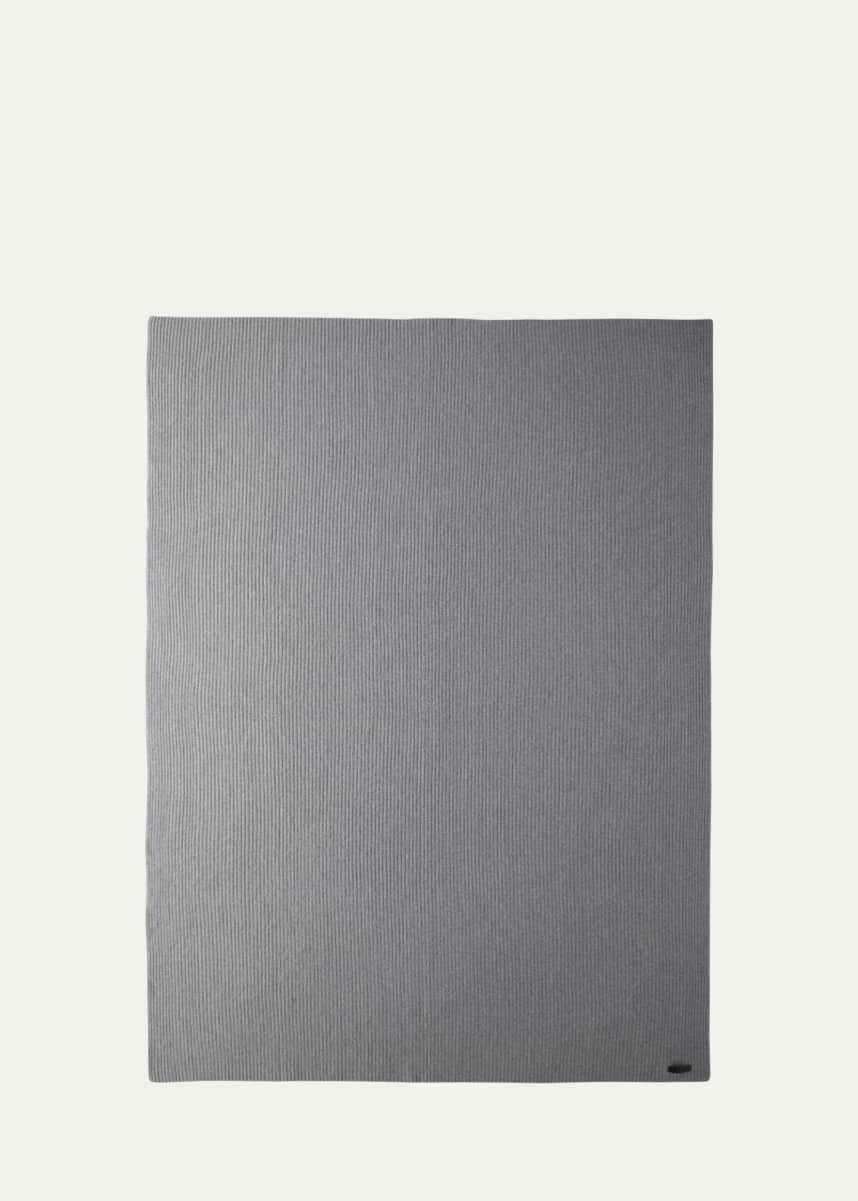 Sofia Cashmere Cashmere Shaker Rib Throw Blanket