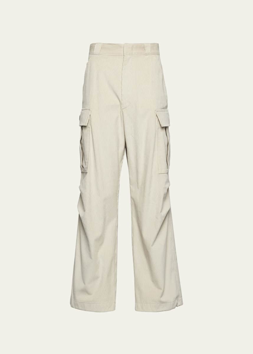 Prada Men's Re-Nylon Tonal Logo Pants - Bergdorf Goodman