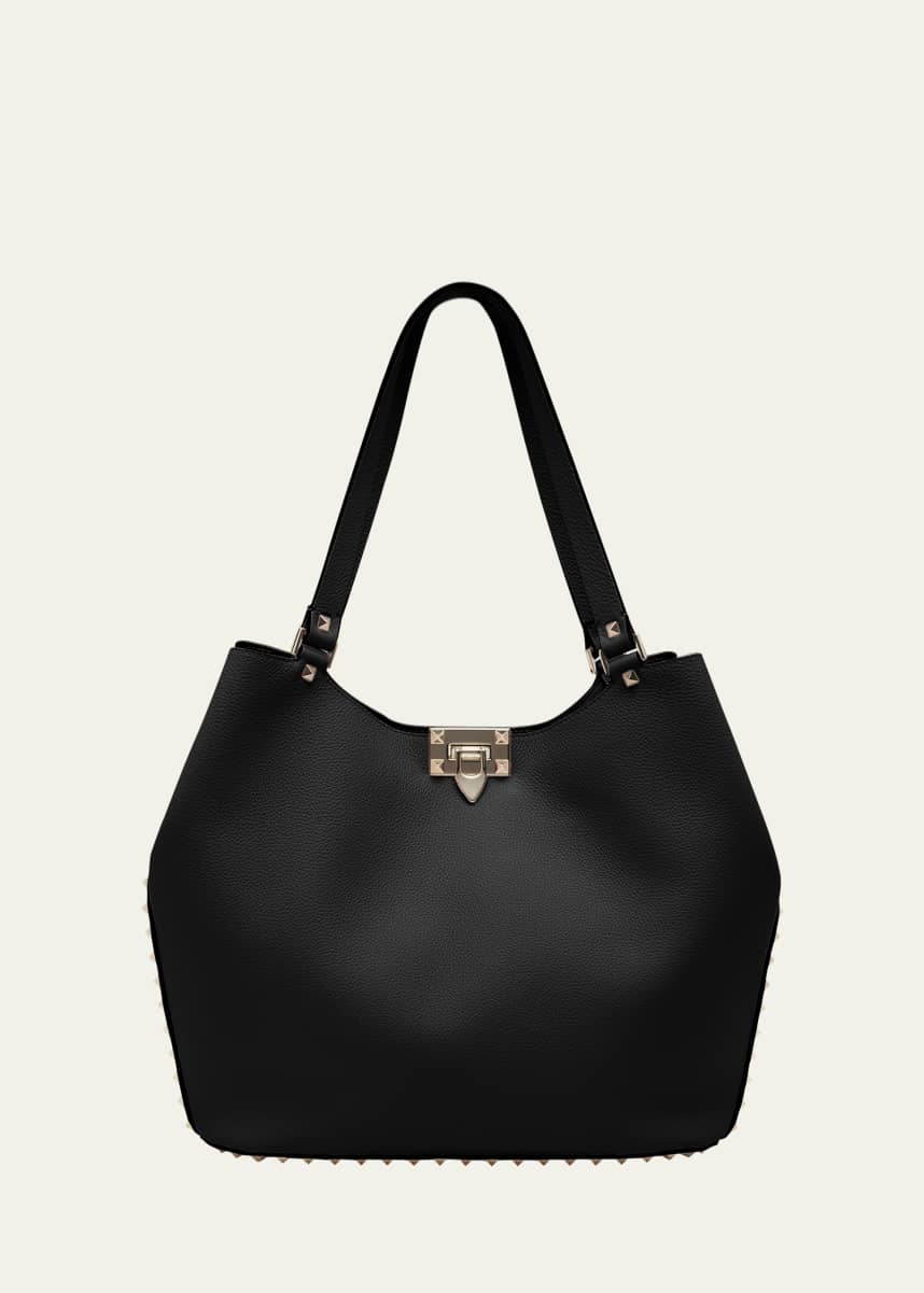 Valentino Garavani Small Rockstud Leather Tote Bag