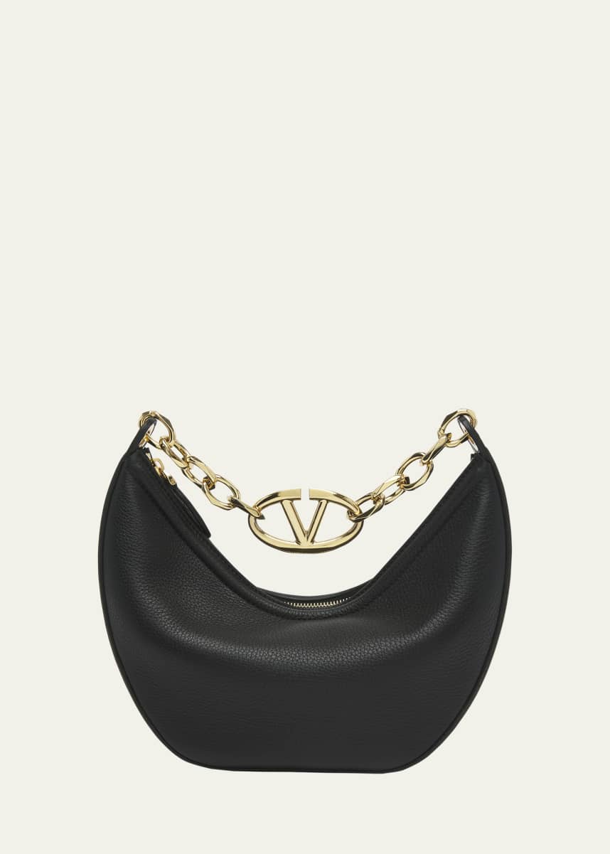 Valentino Garavani Small VLOGO Moon Hobo Bag