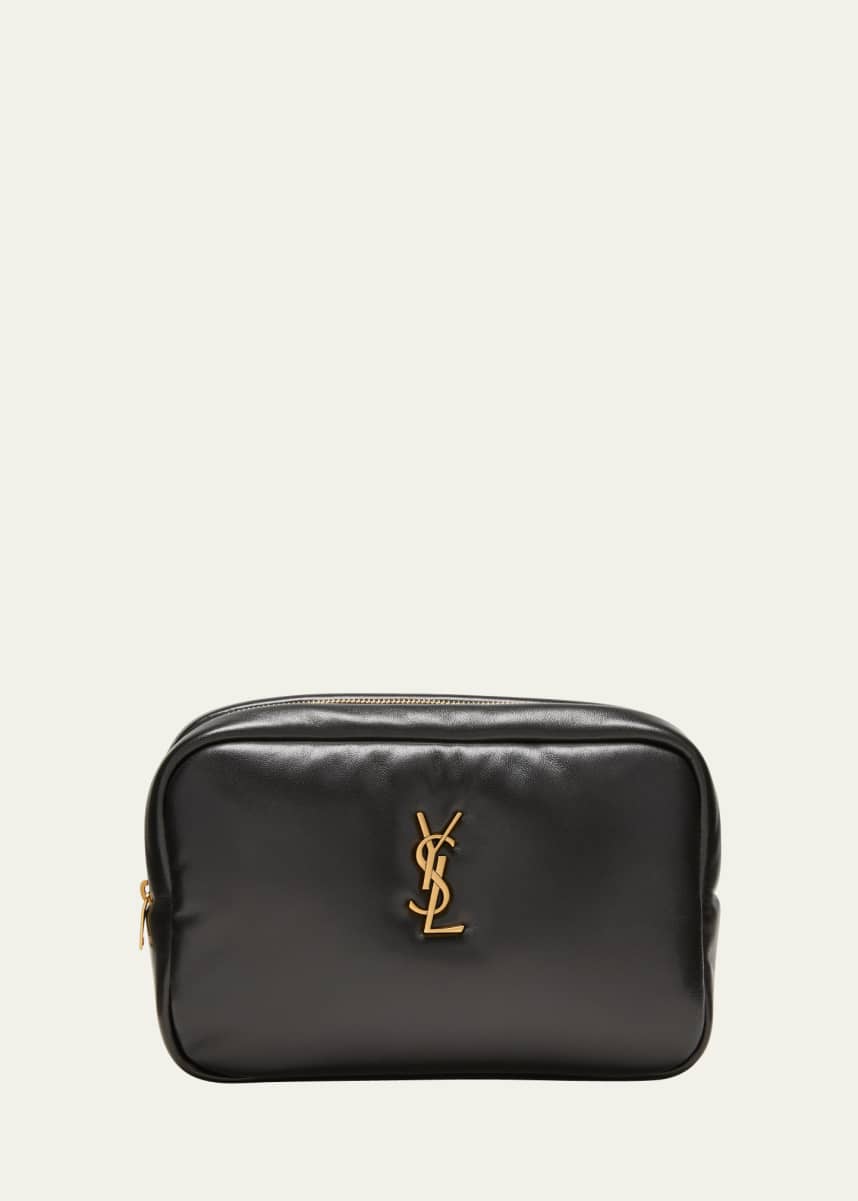 SAINT LAURENT Mini Quilted Leather Chain Crossbody Bag