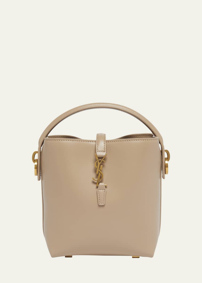 Saint Laurent Le 37 Mini YSL Bucket Bag in Smooth Leather
