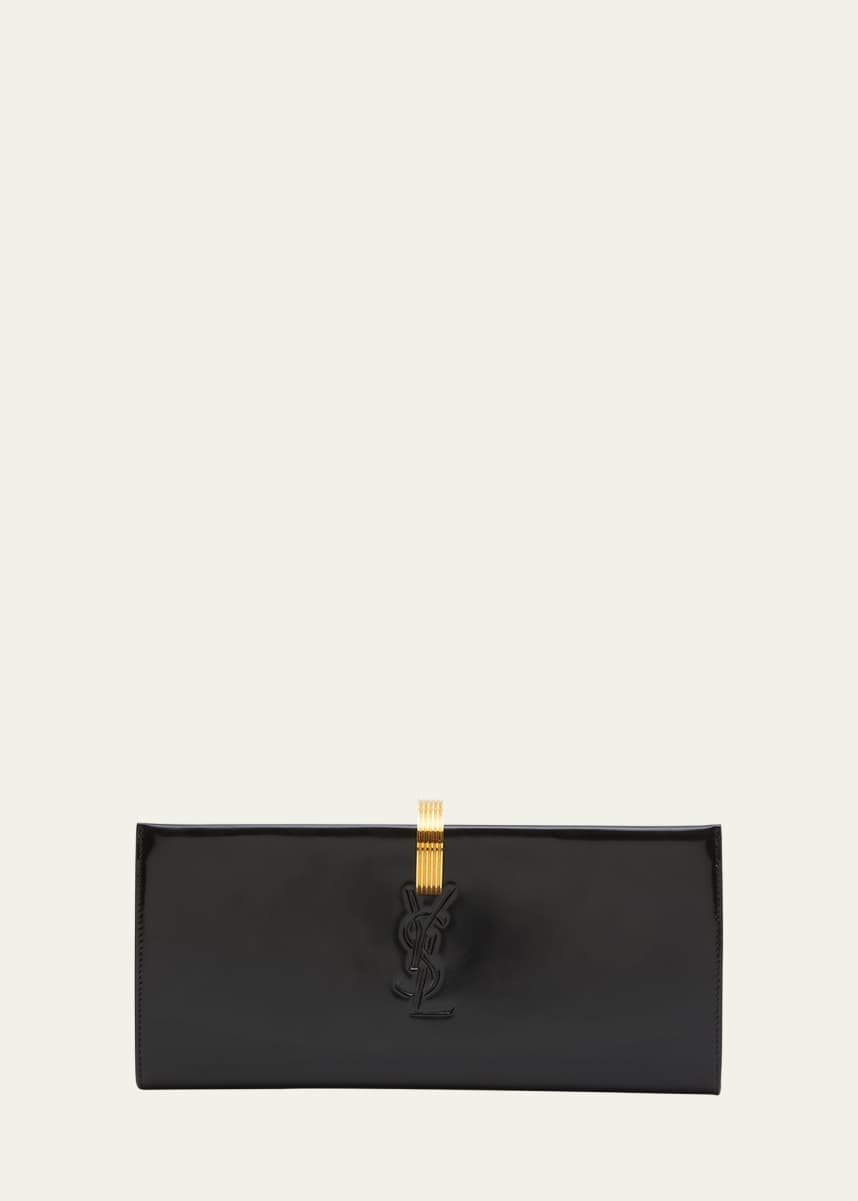 Saint Laurent Uptown Pouch Grain de Poudre Embossed Black in Leather with  Gold-tone - US