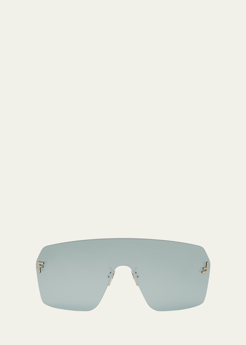 Fendi Men's Fendi First Metal Shield Sunglasses