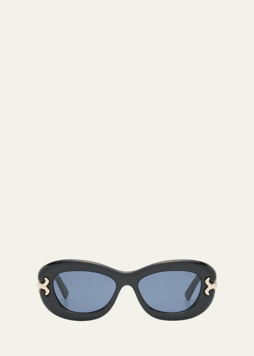 Pucci Filigree Acetate Round Sunglasses