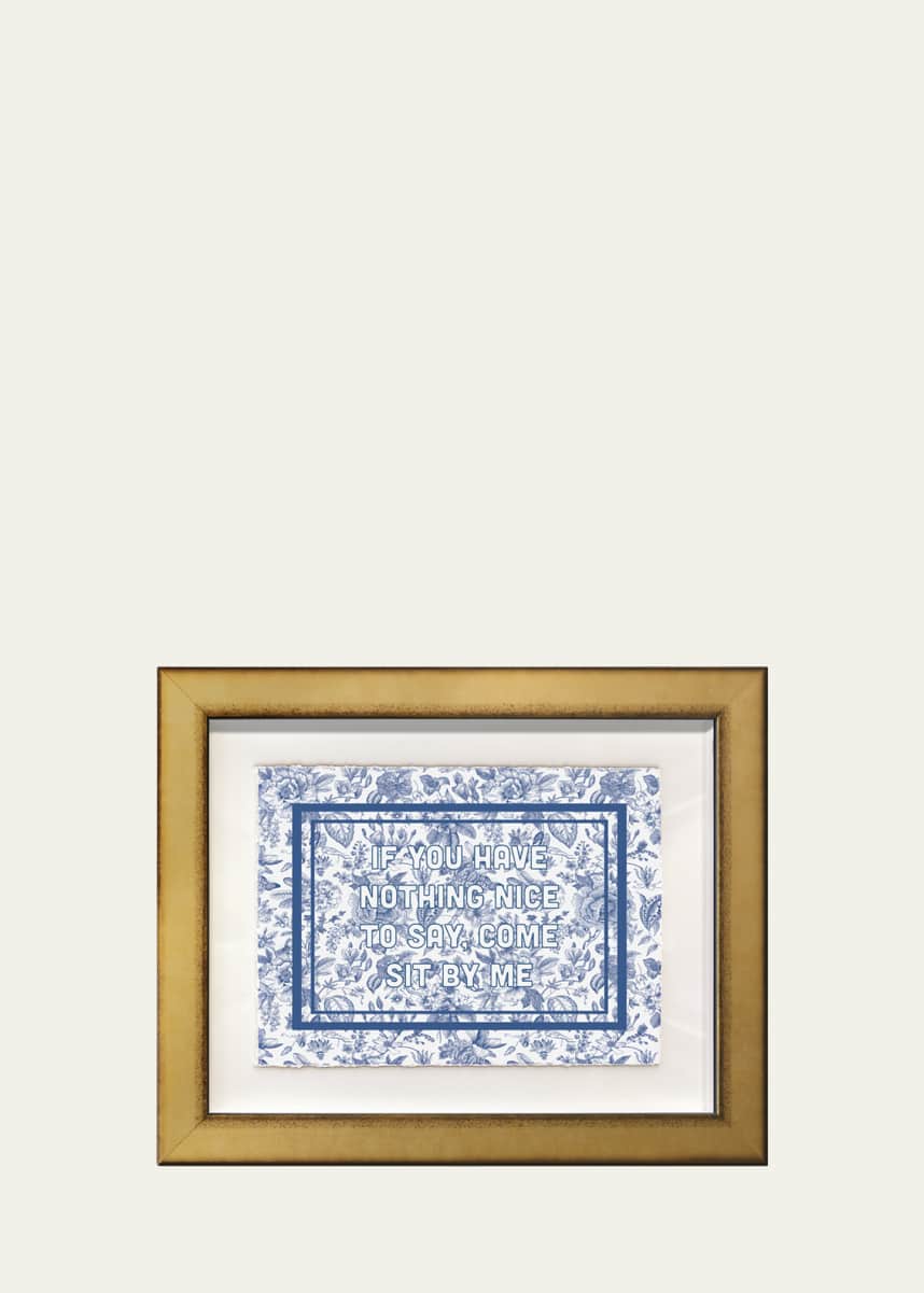 Nick Mele Fine Art Text J "Nothing Nice" Art Print by Nick Mele