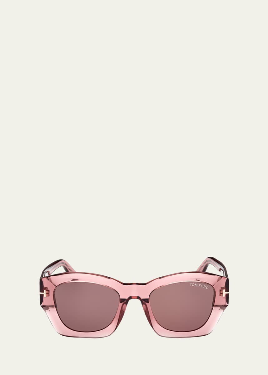 TOM FORD Guilliana Acetate Geometric Sunglasses
