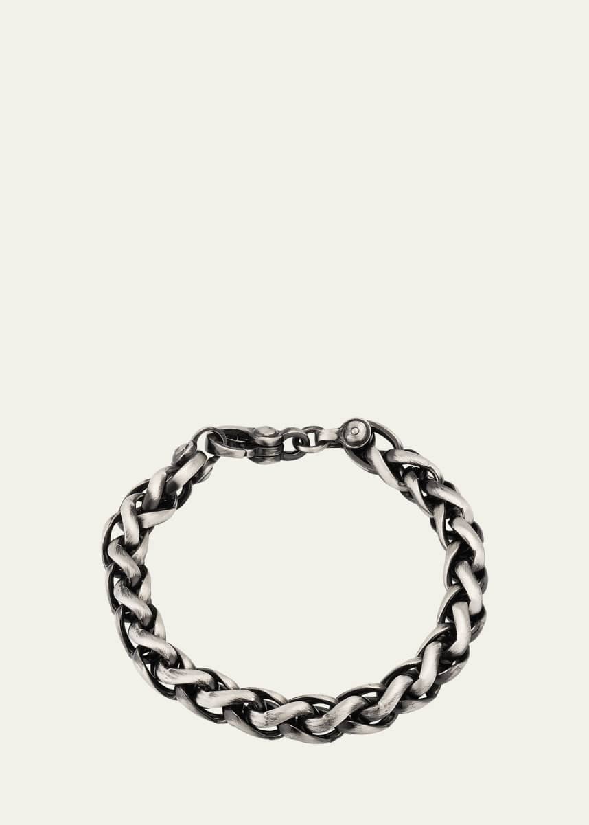 Lois Sasson Design Men's Sterling Silver Wheat Chain Bracelet