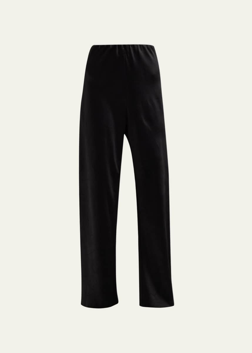 Vince Fluid Bias-Cut Crushed Satin Pants
