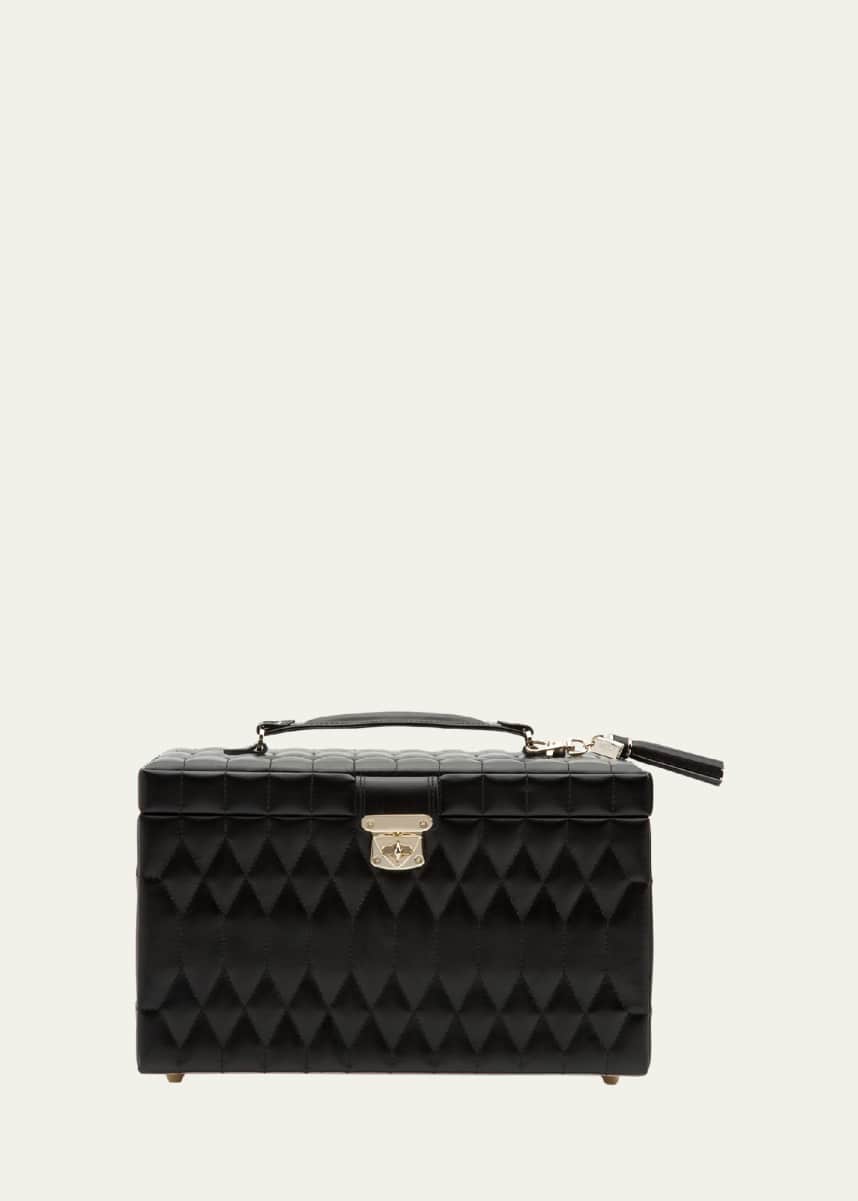 Wolf Designs Caroline Black Large Jewelry Case