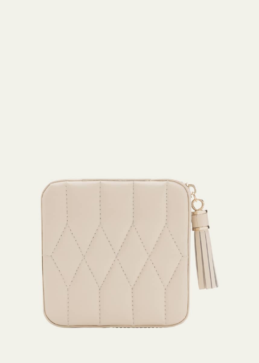Wolf Designs Caroline Ivory Zip Travel Case