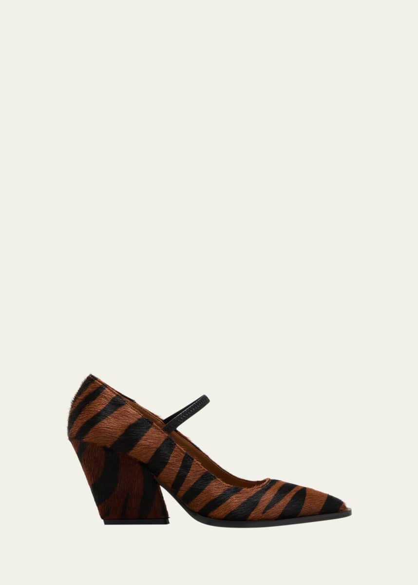 ATP Atelier Cesinola Animal-Print Mary Jane Pumps