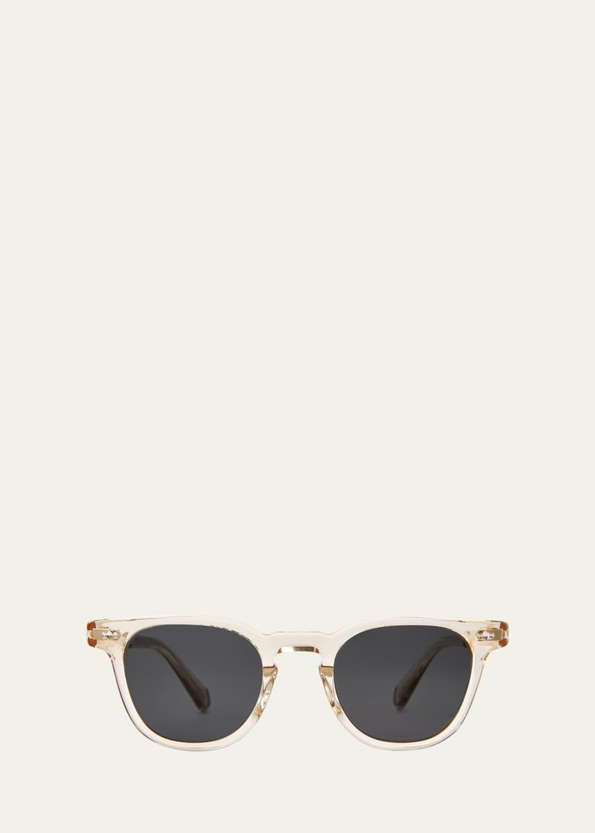 Mr. Leight Men's Dean Acetate-Titanium Square Sunglasses