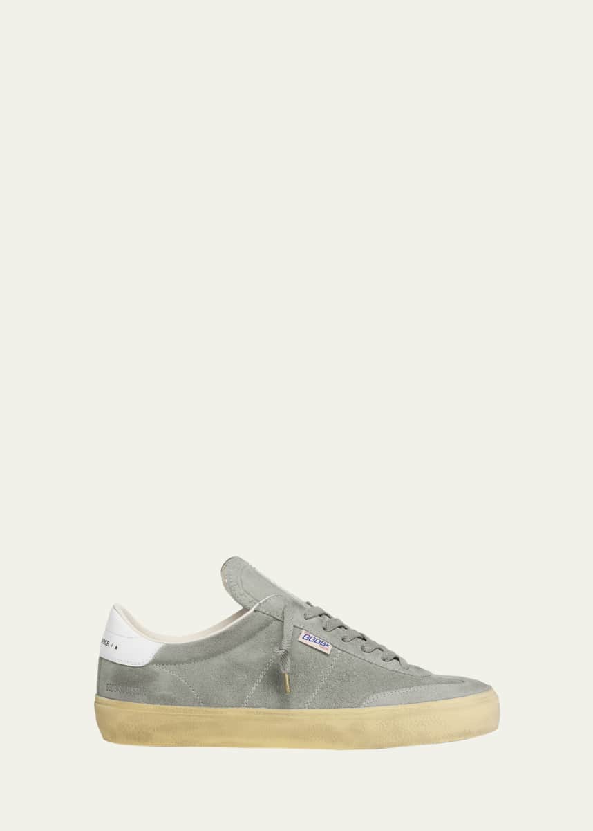 Golden Goose Men's Soul-Star Suede Low-Top Sneakers