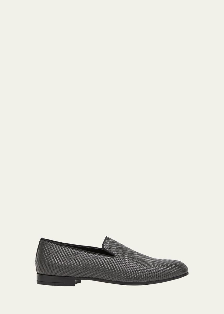 Giorgio Armani Men's Formal Leather Venetian Loafers