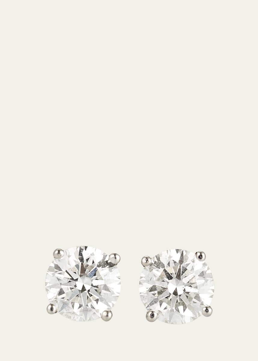 Alice Van Cal 18K White Gold Diamond Stud Earrings, 0.92tcw