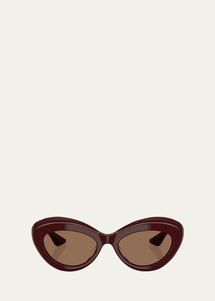 KHAITE x Oliver Peoples Bold Acetate Oval Sunglasses