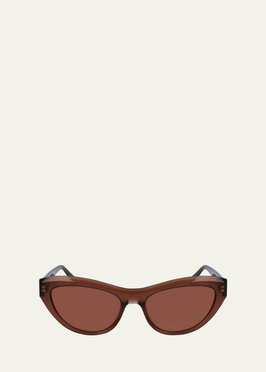 Ferragamo Sleek Logo Acetate Cat-Eye Sunglasses