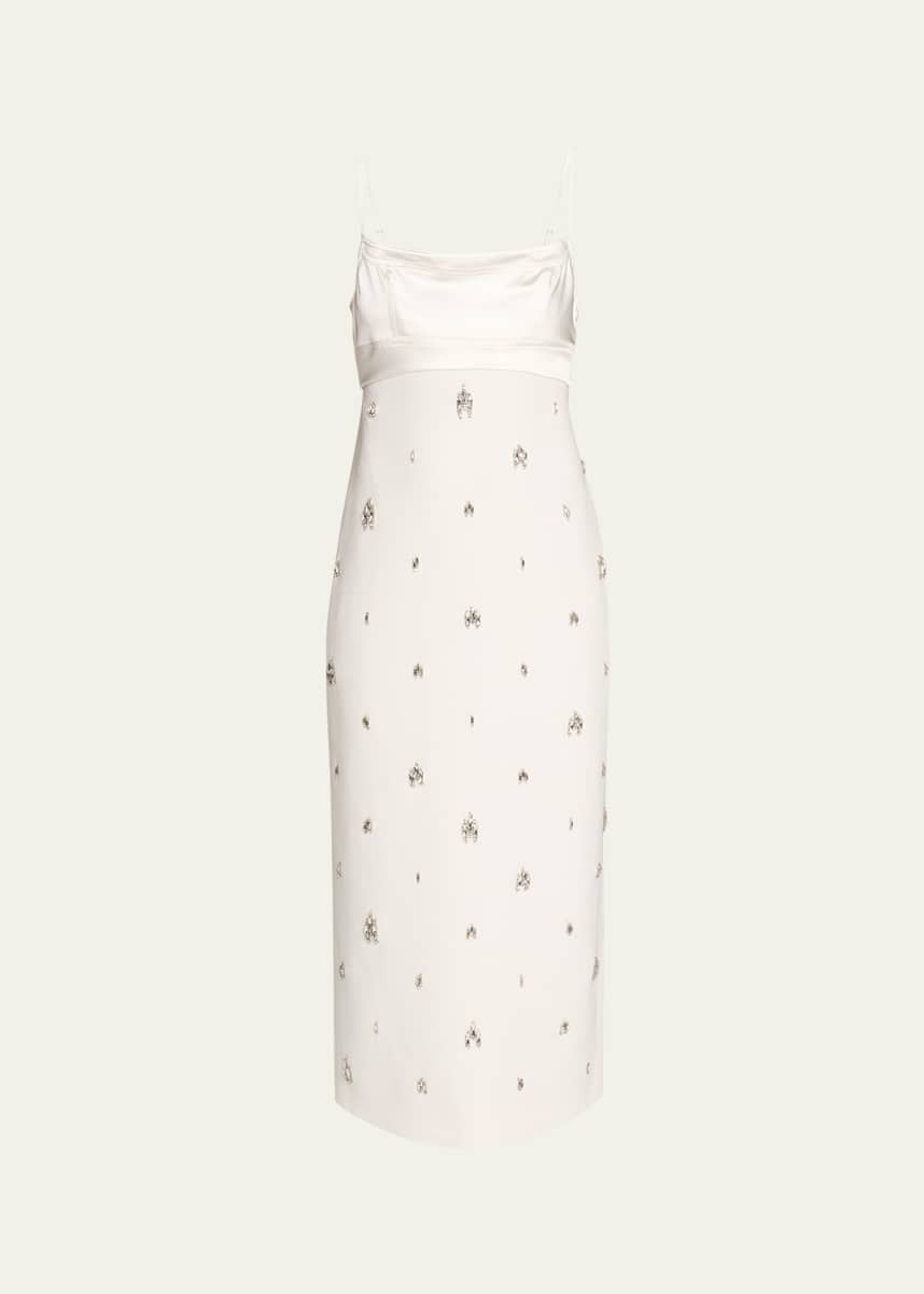A.L.C. Alana Jewel-Embellished Midi Dress