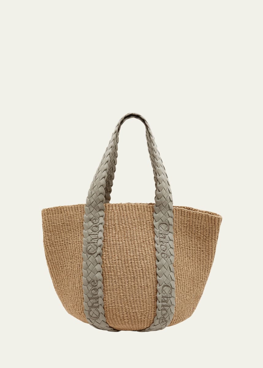 Chloe Woody Basket Paper Tote Bag