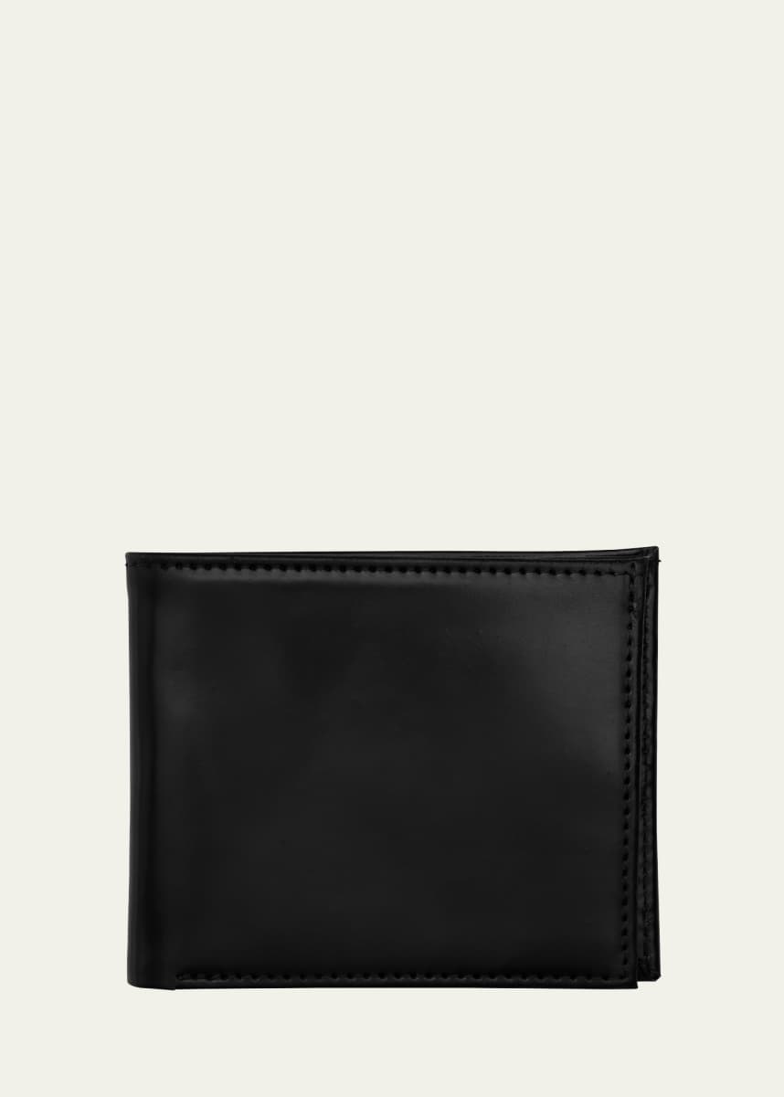 Abas Men's Cordovan Slim Leather Bifold Wallet