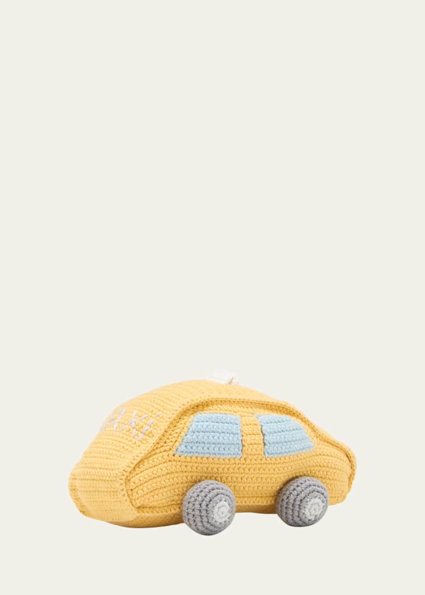 Albetta Crochet Taxi Rattle Toy