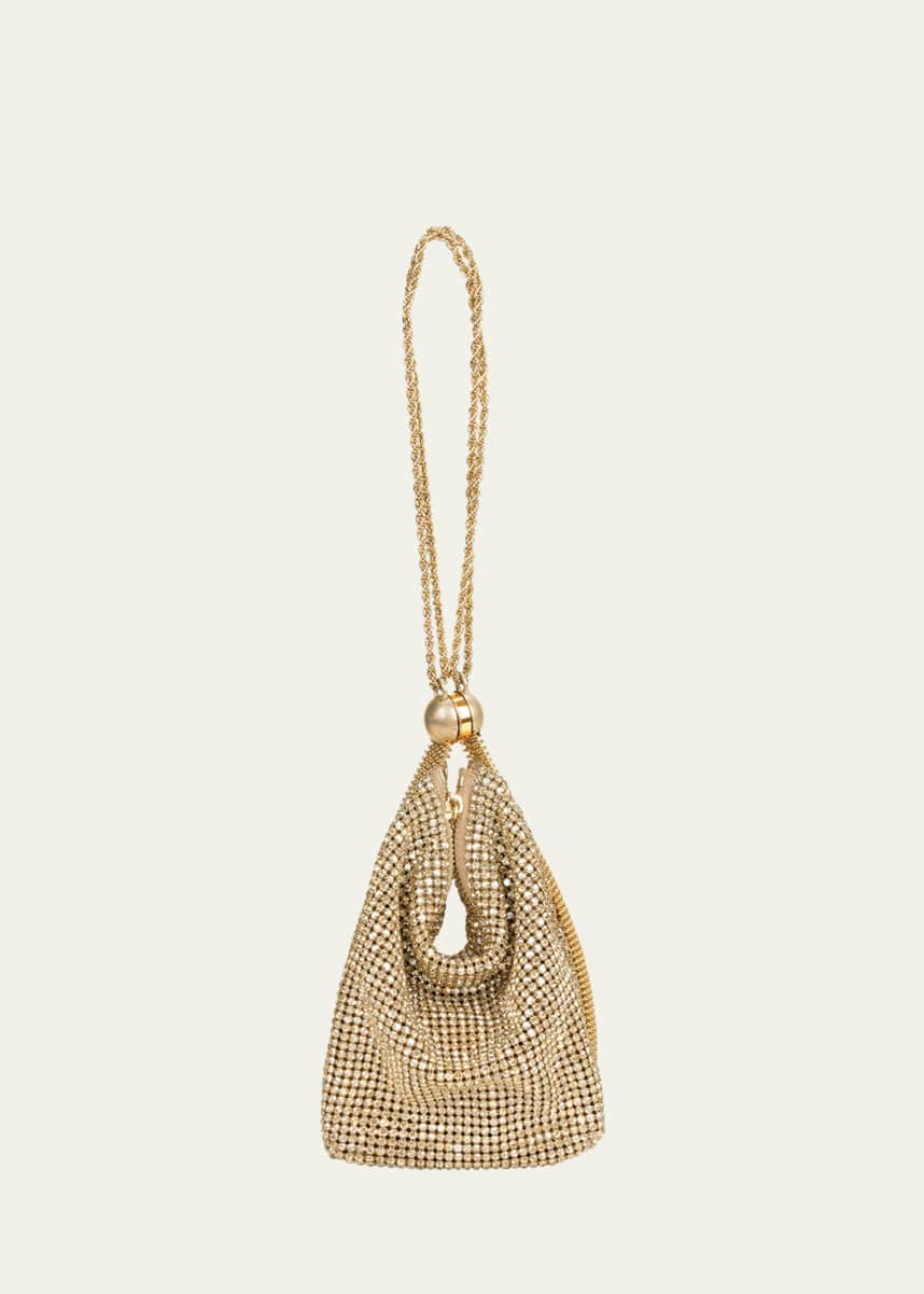 Cult Gaia Rue Embellished Drawstring Wristlet