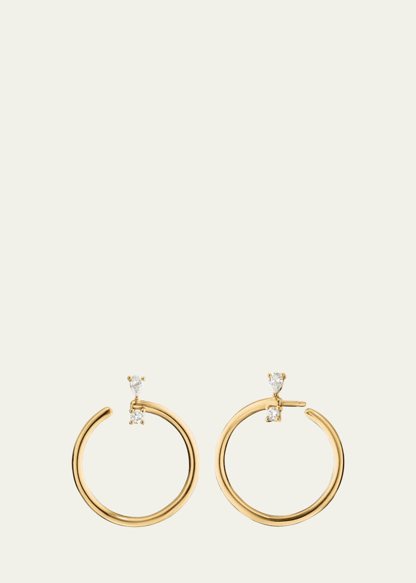 Monica Rich Kosann 18k Gold Large Galaxy Hoops