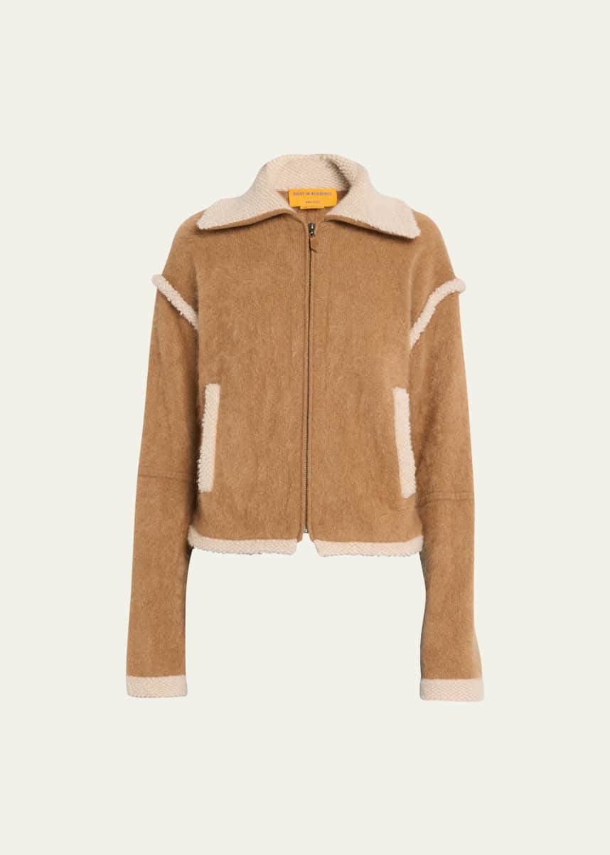 Guest in Residence Cashmere Grizzly Bomber Jacket