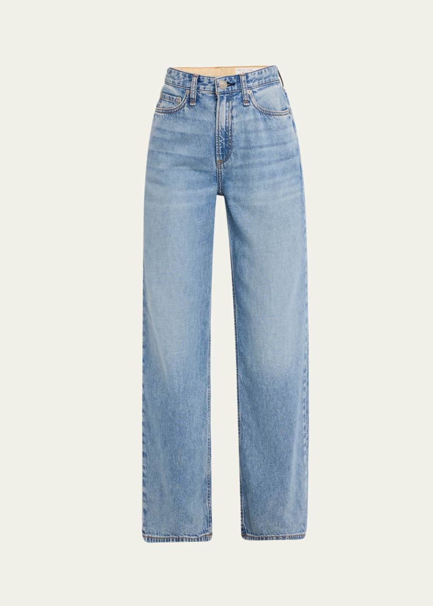 Rag & Bone Featherweight Logan Mid-Rise Wide Jeans